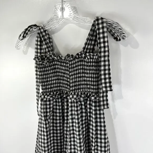 Reformation Dawson Mini Dress Check Smocked Gingham Jamcore - Picture 6 of 11